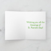 Lucky St. Patrick's Day Card Kaart (Binnen)