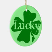Lucky St. Patricks Day Charm Keramisch Ornament (Rechts)