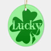 Lucky St. Patricks Day Charm Keramisch Ornament (Links)