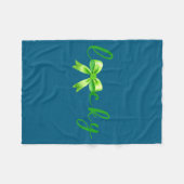Lucky, St.patricks Day Coquette,shamrock Funny  Fleece Deken (Voorkant (Horizontaal))