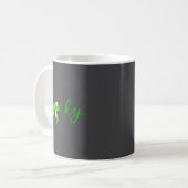Lucky, St.patricks Day Coquette,shamrock Funny Koffiemok (Voorkant links)