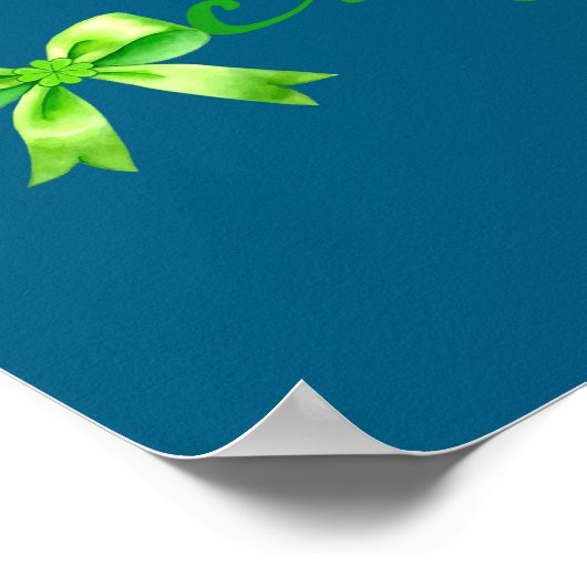 Lucky, St.patricks Day Coquette,shamrock Funny  Poster (Hoek)