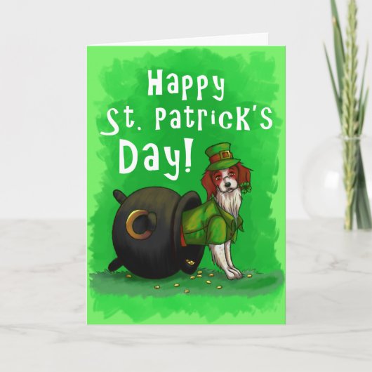 Lucky St. Patrick's Day Dog Kaart (Voorkant)
