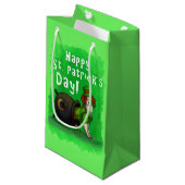 Lucky St. Patrick's Day Dog Klein Cadeauzakje (Voorkant Gekanteld)