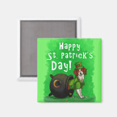 Lucky St. Patrick's Day Dog Magneet (Voorkant / Achterkant)