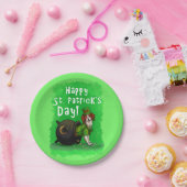 Lucky St. Patrick's Day Dog Papieren Bordje (Feest)