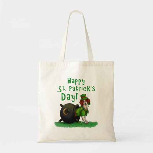 Lucky St. Patrick's Day Dog Tote Bag (Voorkant)