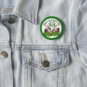 Lucky St. Patrick's Day Geese Ronde Button 5,7 Cm (In situ)