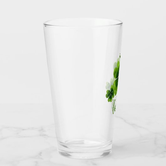 Lucky St Patrick's Day Glass met Shamrock Glas (Rechts)