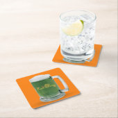 Lucky St. Patrick's Day Green Beer Kartonnen Onderzetters (Insitu)