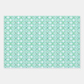 Lucky St Patricks Day Green Plaid Clover Inpakpapier Vel (Voorkant 3)