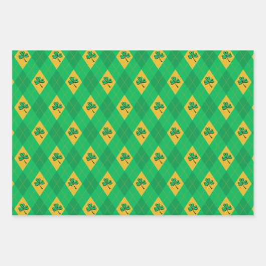 Lucky St Patrick's Day Kinder Inpakpapier Vel (Voorkant 2)