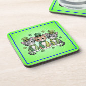 Lucky St. Patrick's Day Kittens-47474 Bier Onderzetter (Linkerzijde)
