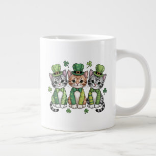 Lucky St. Patrick's Day Kittens-47474 Grote Koffiekop