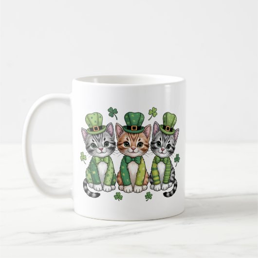 Lucky St. Patrick's Day Kittens-47474 Koffiemok (Links)