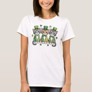 Lucky St. Patrick's Day Kittens-47474 T-shirt