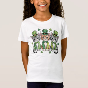 Lucky St. Patrick's Day Kittens-47474 T-shirt