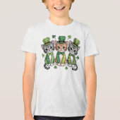 Lucky St. Patrick's Day Kittens-47474 Tri-Blend Shirt (Voorkant)
