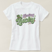 Lucky St. Patricks Day Leprechaun T-Shirt (Design voorkant)