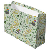 Lucky St Patricks Day Luck & Joy Groot Cadeauzakje (Achterkant Gekanteld)