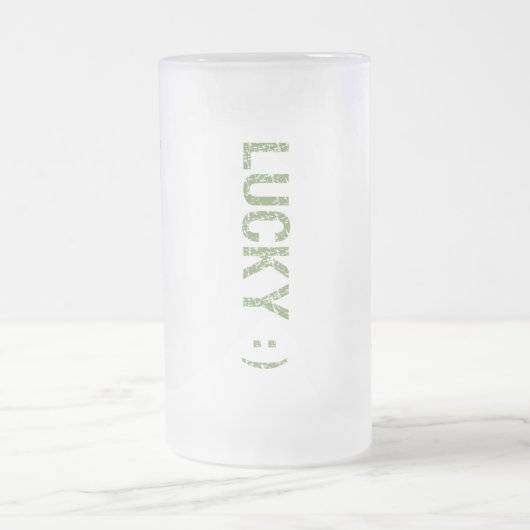 Lucky St. Patrick's Day Matglas Bierpul (Center)