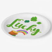 Lucky St. Patrick's Day Paper Borden Papieren Bordje (Gekanteld)