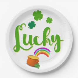 Lucky St. Patrick's Day Paper Borden Papieren Bordje