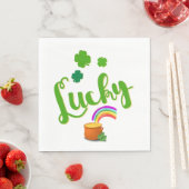 Lucky St. Patrick's Day Papieren servetten (Insitu)