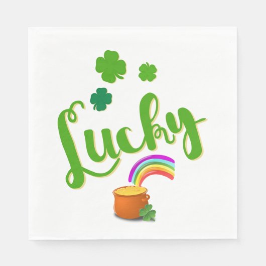 Lucky St. Patrick's Day Papieren servetten (Voorkant)