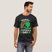 Lucky St.Patricks Day Rainbow Cool Leopard Patrick T-shirt (Voorkant volledig)