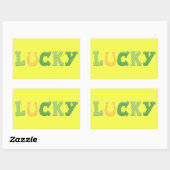 Lucky St. Patrick's Day Rechthoekige Sticker (Vel)