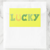 Lucky St. Patrick's Day Rechthoekige Sticker (Tas)