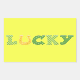 Lucky St. Patrick's Day Rechthoekige Sticker