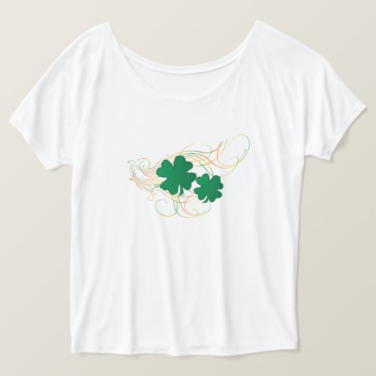 Lucky 🍀 St. Patrick's Day Shamrock Clovers T-shirt (Design voorkant)