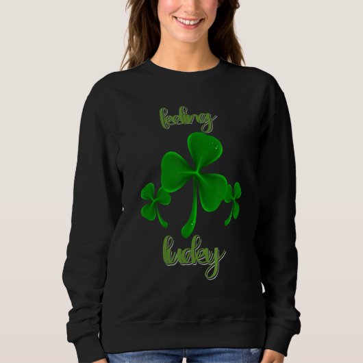 Lucky St Patricks Day Shamrock Gnome Trui (Voorkant)