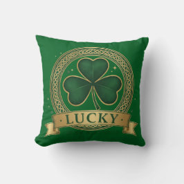 Lucky St Patrick's Day Shamrock Irish  Kussen