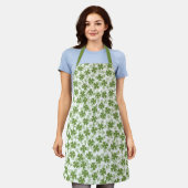 Lucky St. Patrick's Day Shamrock Pattern Schort (Gedragen)
