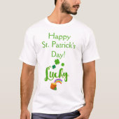 Lucky St. Patrick's Day Shirt (Voorkant)