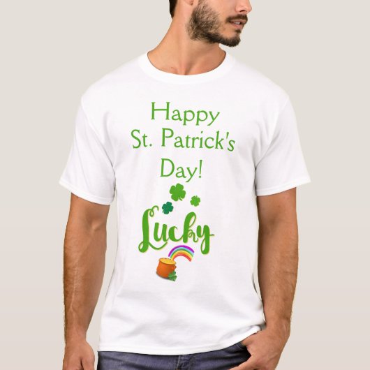 Lucky St. Patrick's Day Shirt (Voorkant)
