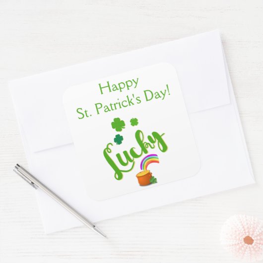 Lucky St. Patrick's Day Stickers (Envelop)