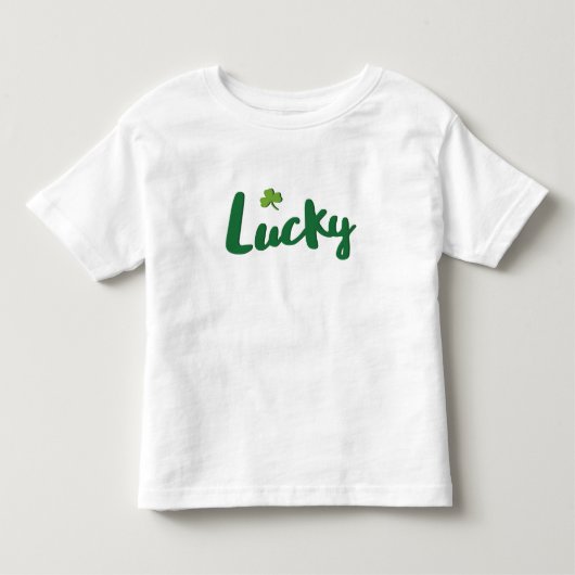 Lucky St. Patrick's Day T-shirt Toddler (Voorkant)