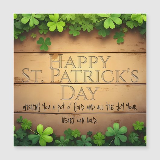 Lucky St. Patrick's Day Wensen 🍀 (Voorkant)