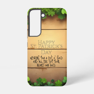 Lucky St. Patrick's Day Wensen 🍀 Samsung Galaxy Hoesje