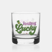 Lucky St. Patrick's Day Whisky Glas (Voorkant)