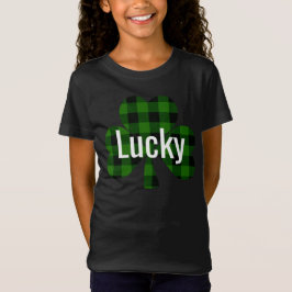 Lucky St. Patty's Shamrocks | groene ruit T-shirt