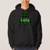 Lucky St. Patty's Shamrocks | groene vlecht Hoodie (Voorkant)
