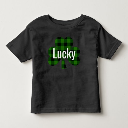 Lucky St. Patty's Shamrocks | groene vlecht Kinder Shirts (Voorkant)