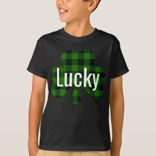 Lucky St. Patty's Shamrocks   groene vlecht T-shirt