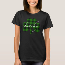 Lucky St. Patty's Shamrocks | groene vlecht T-shirt