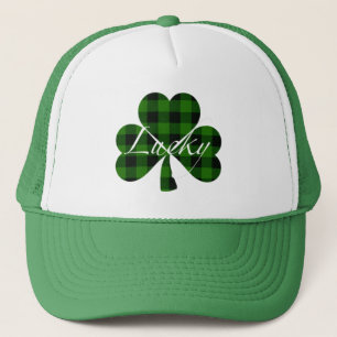 Lucky St. Patty's Shamrocks   groene vlecht Trucker Pet
